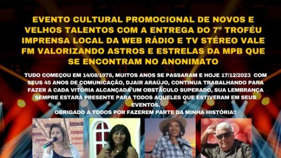 7º TROFÉU IMPRENSA LOCAL DA WRSVFM